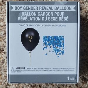 Boy gender reveal balloon